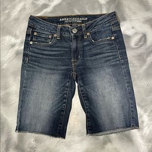 American Eagle Skinny Bermuda Jean Shorts